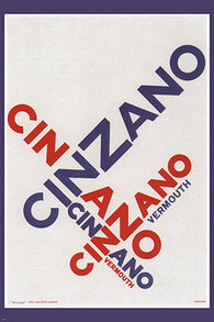CINZANO APERITIF vintage ad poster by Monnerat SWITZERLAND 1960 24X36 hot new