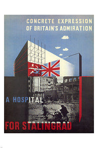 Hospital for Stalingrad - gift from the UK VINTAGE AD POSTER UK 1943 24X36