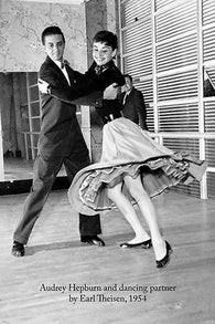 AUDREY HEPBURN AND DANCING PARTNER vintage poster EARL THEISEN 1954 24X36