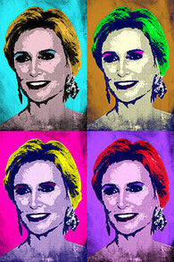 JANE LYNCH celebrity actress MULTIPLE IMAGE pop art poster 24X36 UNIQUE!!!