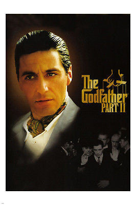 THE GODFATHER PART II movie poster AL PACINO gangsters mafia CRIME 24X36
