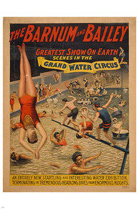 THE BARNUM & BAILEY vintage circus poster 24X36 CLASSIC ERA celebration