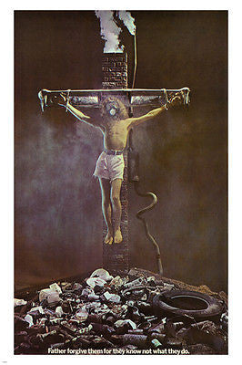 FATHER FORGIVE THEM for they know not what they do POSTER USA 1970 24X36