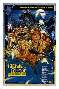 CARAVAN OF COURAGE movie poster EWOK ADVENTURE animal heros SCI-FI 24X36