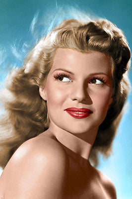 RITA HAYWORTH HEAD SHOT collector's item BEAUTIFUL hot movie star 24X36