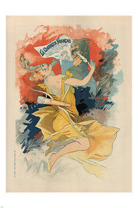 Le Courrier Français VINTAGE AD POSTER jules chéret france 1891 24X36 HOT