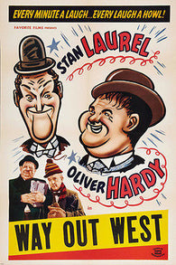 LAUREL & HARDY WAY OUT WEST movie poster 
