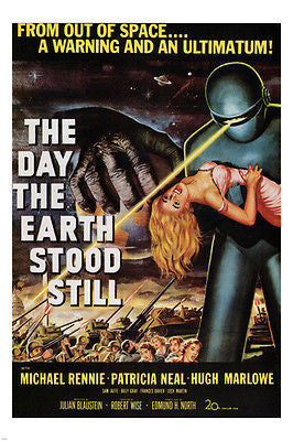THE DAY THE EARTH STOOD STILL by Robert Wise 1951 MOVIE POSTER 24X36 new rare