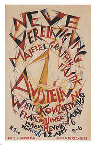 ART EXHIBITION Vintage Poster Egge Sturm-Skria AUSTRIA 1920 24X36 SINGULAR