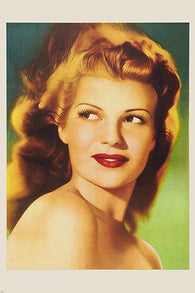 RITA HAYWORTH HEAD SHOT poster SIDE ANGLE beautiful retouched RARE 24X36