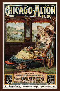 railroad VINTAGE AD POSTER United States 1885 24X36 OLD FASHIONED valuable