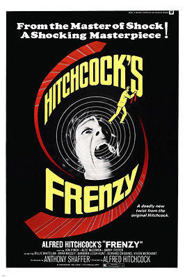 ALFRED HITCHCOCK'S FRENZY movie poster JON FINCH suspense MASTERPIECE 24X36