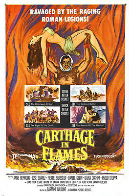 CARTHAGE IN FLAMES roman LEGIONS movie poster HEYWOOD SUAREZ 24X36