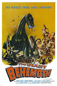 behemoth the sea monster MOVIE poster DESTRUCTIVE DINOSAUR scary 24X36