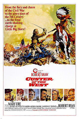 CUSTER OF THE WEST ROBERT SHAW movie poster CALVARY western EPIC 24X36