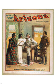 ARIZONA America's Greatest Play VINTAGE 1907 POSTER Thomas Augustus 24X36