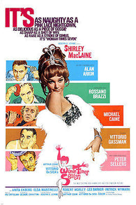 WOMAN TIMES SEVEN movie poster SHIRLEY MACLAINE comedy INTERNATIONAL 24X36