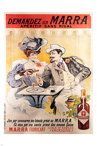 MARRA APERITIF vintage ad POSTER 24X36 OLD FASHIONED collectors