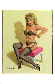VINTAGE pin-up sexy GIRL adjusting bra POSTER 24X36 sexy CHARMING sultry