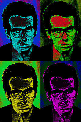 ELVIS COSTELLO celebrity SINGER pop art POSTER multiple images COLORFUL 24X36