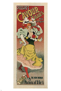 vintage ad poster CAVOUR CIGARS georges meunier FRANCE 1896 24X36 UNIQUE