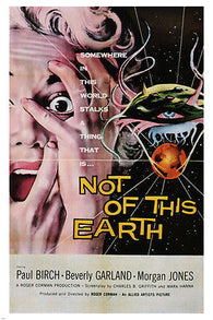 Not of this Earth by Roger Corman MOVIE POSTER1957 Sci-Fi 24X36 Hot New rare