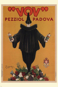 Vov Pezziol VINTAGE AD POSTER L Cappiello Italy 1922 24X36 Collectors NEW