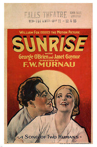 SUNRISE by f w murnau  MOVIE POSTER 1927 24X36 CLASSIC HOT NEW VINTAGE