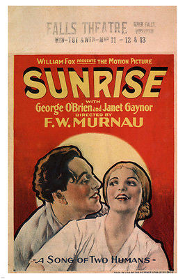 SUNRISE by f w murnau  MOVIE POSTER 1927 24X36 CLASSIC HOT NEW VINTAGE