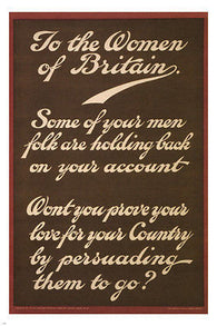 WOMEN OF BRITAIN vintage WAR POSTER UK 1915 24X36 enlistment PROPAGANDA hot