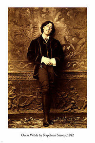 playwright OSCAR WILDE vintage photo poster NAPOLEON SARONY 1882 24X36 rare