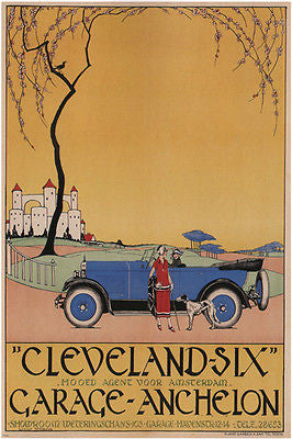 CLEVELAND SIX wout schram NETHERLANDS 1925-1926 VINTAGE ad poster 24X36 new