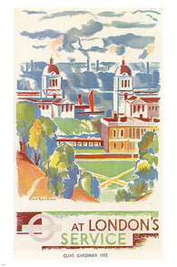 London England 1932 VINTAGE TRAVEL POSTER Buildings Park 24X36 PRIZED NEW