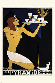the PYRAMID vintage ad poster walter SCHNACKENBURG germany 1920 24X36 RARE