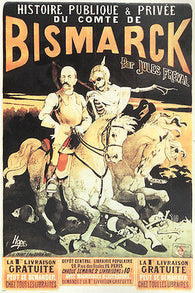 The HISTORY of COUNT BISMARK vintage ad poster by HOPE France 1883 24X36 rare