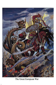 the GREAT EUROPEAN WAR vintage poster soviet union1915 24X36 PRIZED unique