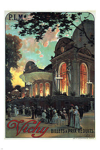 vichy VINTAGE TRAVEL POSTER louis tauzin france 1911 24X36 refined HOT NEW!