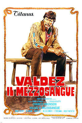 CHINO VALDEZ spaghetti western MOVIE POSTER lone horsebreeder 24X36
