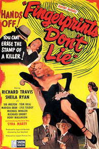 movie poster FILM NOIR FINGERPRINTS DON'T LIE sexy scary 24X36
