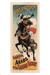 Exhibition of Arabs from the Sahara VINATGE POSTER J Chéret France 1887 24X36