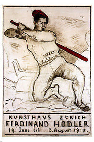 ART HOUSE vintage poster Zürich Ferdinand Hodler SWITZERLAND 1917 24X36 hot