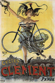 cycles clément VINTAGE BIKE AD poster jean de paléologue FRANCE 1898 24X36