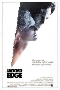 JAGGED EDGE movie poster jeff BRIDGES glenn CLOSE suspense SCARY hot 24X36