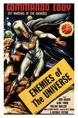 commando cody sky marshal of the universe MOVIE POSTER COLLECTORS 1953 24X36
