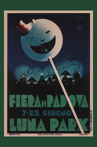 Luna Park Vintage Ad Poster by Gronchi & Del Chiappa Italy 1928 24X36 HOT NEW