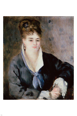 WOMAN IN BLACK Pierre-August Renoir FINE ART POSTER 24X36 IMPRESSIONIST