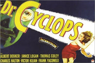 VINTAGE MOVIE POSTER dr. cyclops SCARY psychological nail biter 24X36 HOT