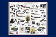 THE GUNS OF JOHN MOSES BROWNING POSTER also on cars planes detailed  24X36-UY1