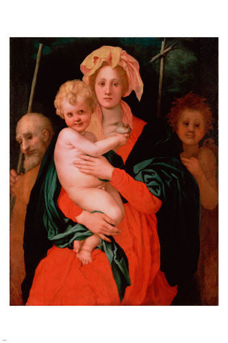 JACOPO DA PONTORMO The Virgin and Child FINE ART POSTER 24X36 Mannerist