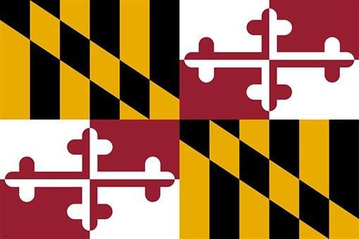 maryland state flag poster COLLECTORS HISTORIC POLITICAL colorful hot 24X36